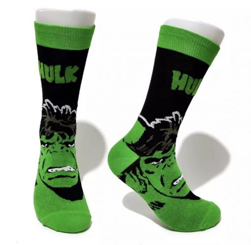 Marvel Socks - Marvel Comics Hulk Crew Socks