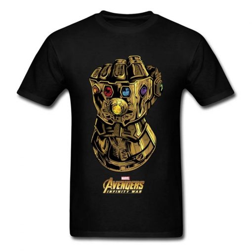 Marvel Avengers Thanos Gauntlet Black T-Shirt