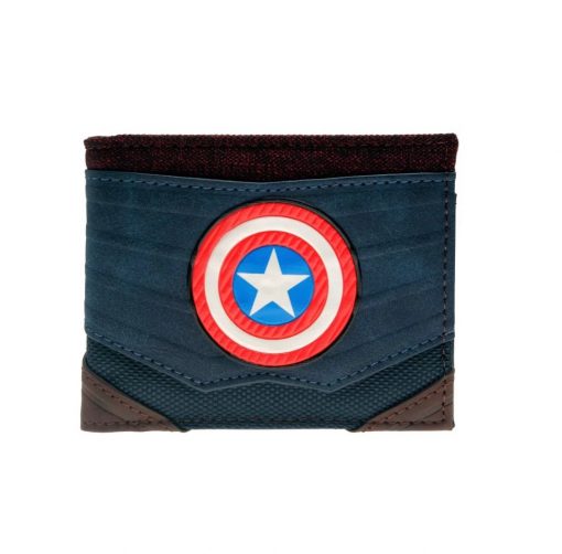 Captain America Bi-Fold Wallet product info - marvelofficial.com