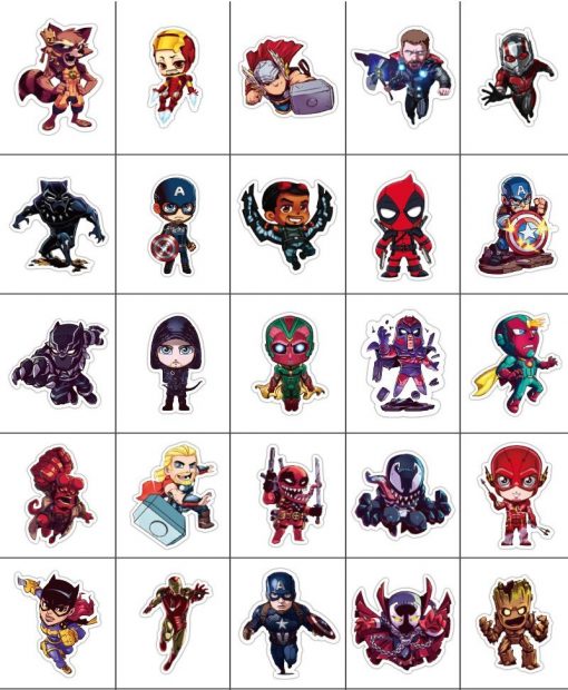 Marvel Superhero Stickers 100 Pcs - Image 2