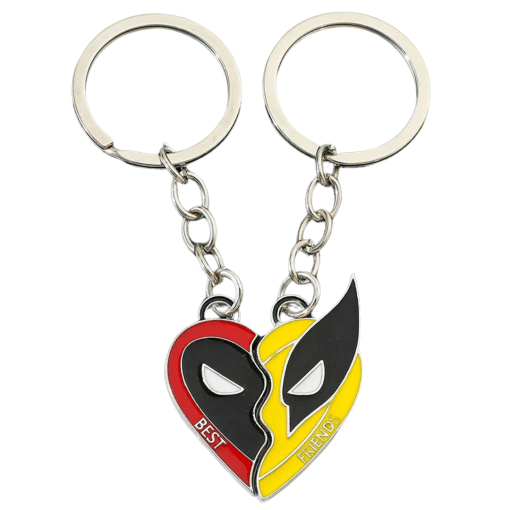 Deadpool Wolverine friends keychain - marvelofficial.com - marvel official