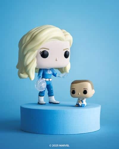 Fantastic Four 2025 Invisible Woman Funko Pop Buddy Toy - detail view - marvelofficial.com - marvel prop replica