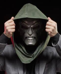 Fantastic Four Marvel Legends Series Doctor Doom Roleplay Helmet - detail view - marvelofficial.com - marvel prop replica