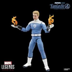 Marvel Legends Series Johnny Storm Action Figure - detail view - marvelofficial.com - marvel prop replica