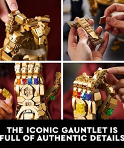 LEGO Marvel Thanos Infinity Gauntlet Glove with Infinity Stones 590 pieces - marvelofficial.com - best marvel replica