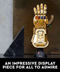 LEGO Marvel Thanos Infinity Gauntlet Glove with Infinity Stones 590 pieces - marvelofficial.com - best marvel replica