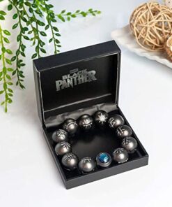 Black Panther Kimoyo Blue Bead Bracelet Prop Replica - marvelofficial.com - best marvel replica