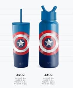 Spiderman Water Thermos Bottle with Straw Stainless Steel Metal - marvelofficial.com - best marvel replica