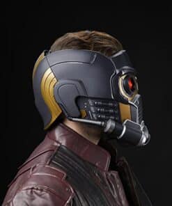 StarLord Marvel Legends Series Electronic Helmet with Light and Sound FX - detail view - marvelofficial.com - best marvel prop replica
