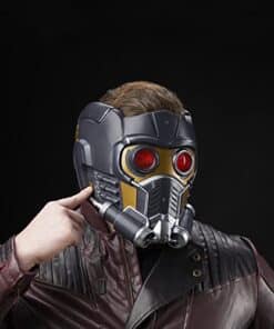 StarLord Marvel Legends Series Electronic Helmet with Light and Sound FX - detail view - marvelofficial.com - best marvel prop replica