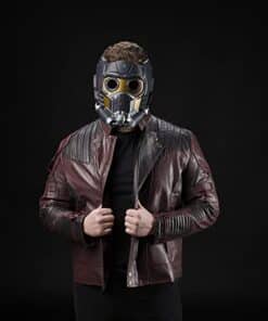 StarLord Marvel Legends Series Electronic Helmet with Light and Sound FX - detail view - marvelofficial.com - best marvel prop replica