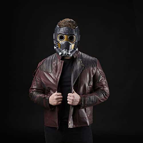 StarLord Marvel Legends Series Electronic Helmet with Light and Sound FX - detail view - marvelofficial.com - best marvel prop replica