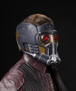 StarLord Marvel Legends Series Electronic Helmet with Light and Sound FX - detail view - marvelofficial.com - best marvel prop replica