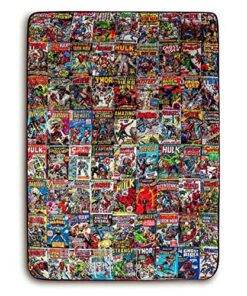 Marvel Superhero Sherpa Blanket 54×72in - marvelofficial.com - best marvel replica