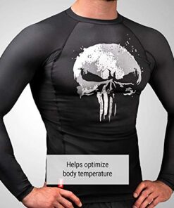 The Punisher Gym Compression Long Sleeve - marvelofficial.com - best marvel replica