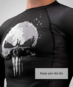 The Punisher Gym Compression Long Sleeve - marvelofficial.com - best marvel replica